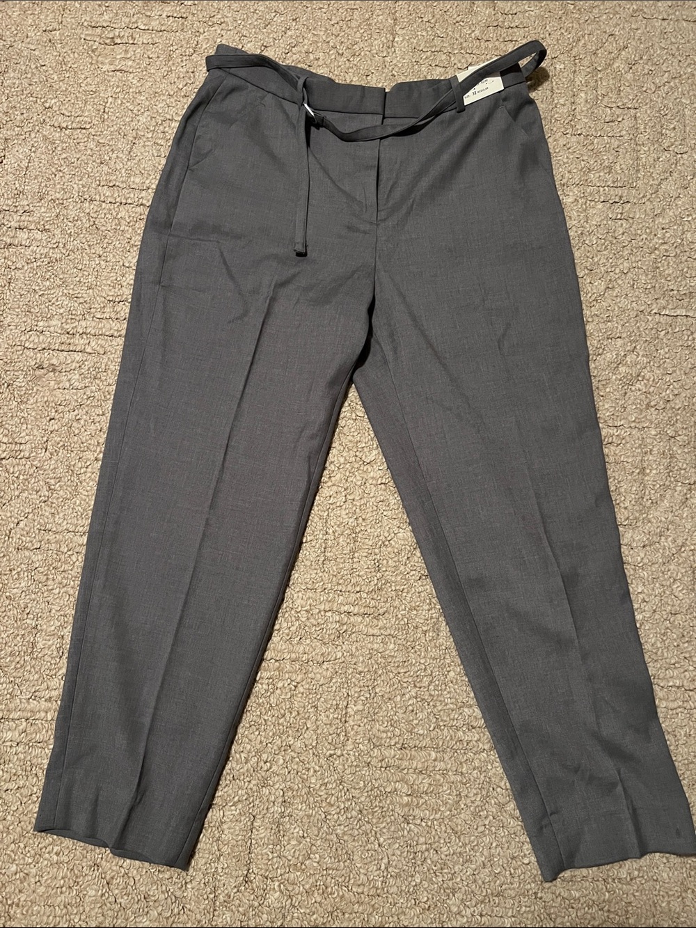 Abercrombie & Fitch Charcoal Tailored Trousers